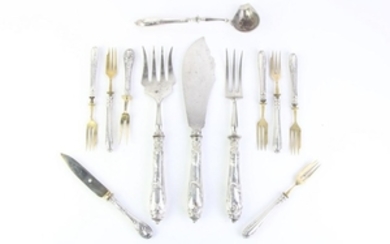Collection of Various European Silver Handled Cutlery