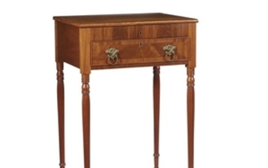 A Federal mahogany flip-top writing stand early 19th century...
