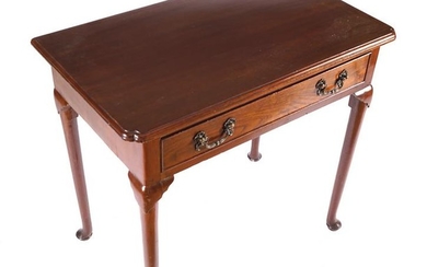 GEORGE II PERIOD RED WALNUT SIDE TABLE OR SILVER TABLE