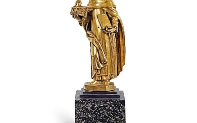 Gilt bronze and marble sculpture