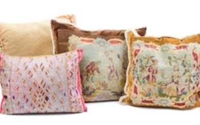 A Group of Four Decorative Pillows