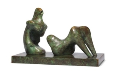 Henry Moore (1898-1986), Two Piece Reclining Figure: Armless