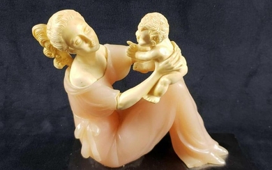 Mother and Child Resin Figurine