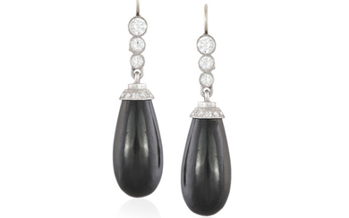 A PAIR OF ONYX AND...