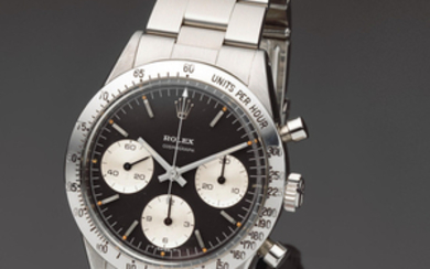 Rolex. A fine stainless steel manual wind chronograph bracelet watch