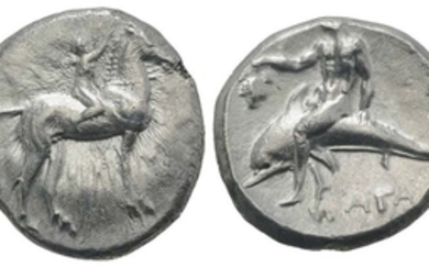 Southern Apulia, Tarentum, c. 302-280 BC. AR Nomos (21mm, 7.84g,...