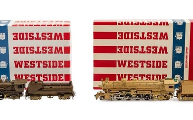Two Brass HO-Gauge Locomotives and Tenders