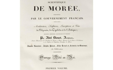 3 Vols. Blouet, Guillaume Abel. Expedition scientifique de Moree....