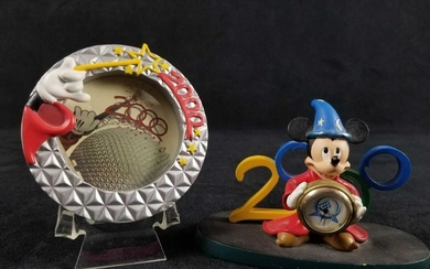 Lot of 2 Walt Disney World 2000 Mickey Mouse Sorcerer