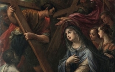 Scuola emiliana del XVII secolo, Madonna ai piedi della