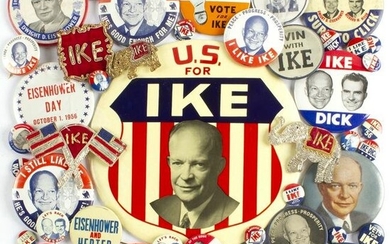 50 Vintage Ike Dwight Eisenhower Campaign Buttons