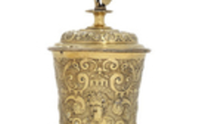 A MORAVIAN SILVER-GILT CUP AND COVER, BRNO, CIRCA 1630, MAKER'S MARK LACKING