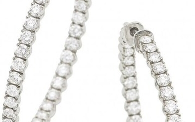 55049: Diamond, White Gold Earrings, Tiffany & Co. Th