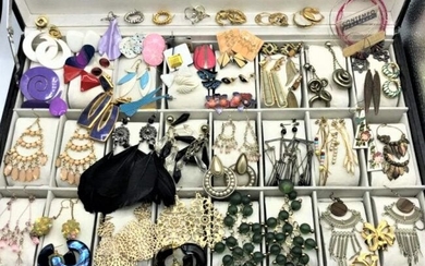 [56] Assorted Costume Jewelry Earrings - Pierced