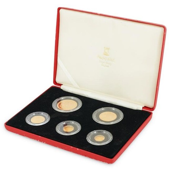 (5Pc) Isle of Man Angel Gold Coin Proof Set