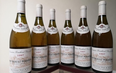 6 bouteilles Meursault 1er cru "Perrières"…