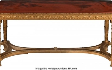 A French Empire-Style Giltwood Center Table 34-1