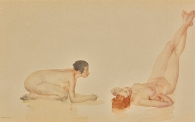 TWO NUDES, Sir William Russell Flint, R.A., P.R.W.S.
