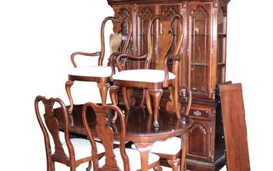 8 piece traditional Queen Anne dining room set