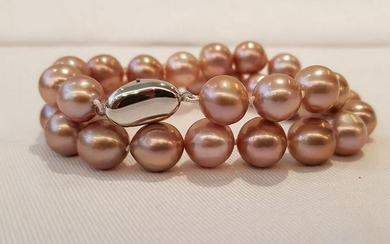 925 Silver - 11x13mm Beautiful Colour Edison Pearls