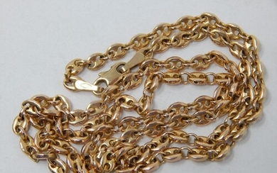 9ct Yellow Gold Neck Chain Measuring 46cm: Weight 9.3g