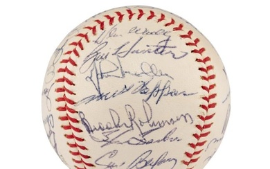 A 1965 Baltimore Orioles Team Signed Autograph Baseball