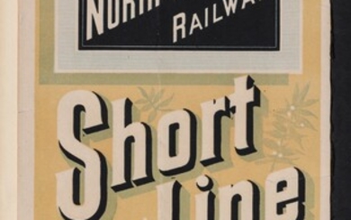 A 19TH C. BROADSIDE FOR CHICAGO NORTHWESTERN SHORT LINE