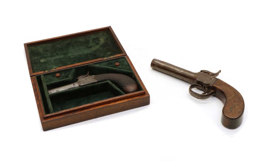 A 19th century percussion pocket pistol