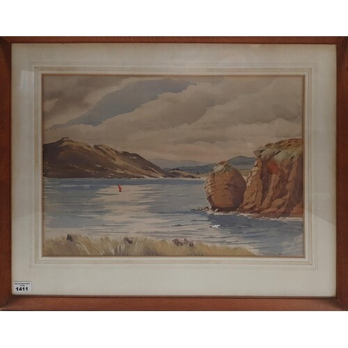 A 20th Century Watercolour of the West of Ireland by A E O'D...