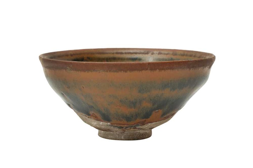 A CHINESE JIAN 'HARE'S FUR' TEA BOWL 宋 建窰黑釉兔毫盞