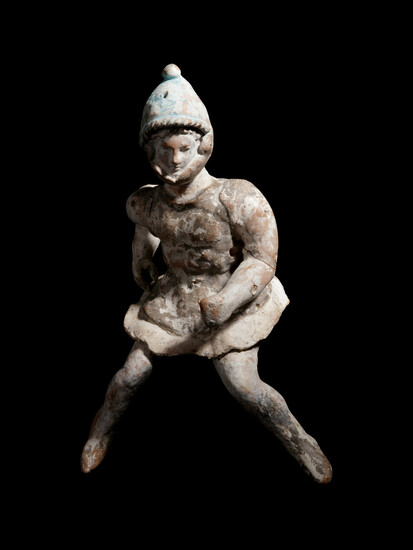 A Canosan Terracotta Figure of a Horseman