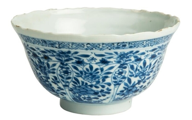 A Chinese blue and white bowl.