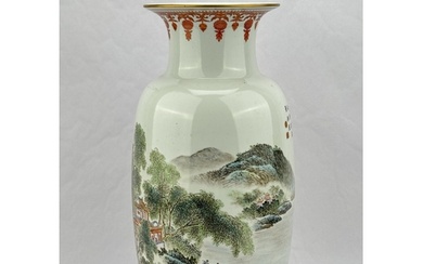 A Chinese porcelain vase, 19TH/21TH Century Pr. Size:(H44.2C...