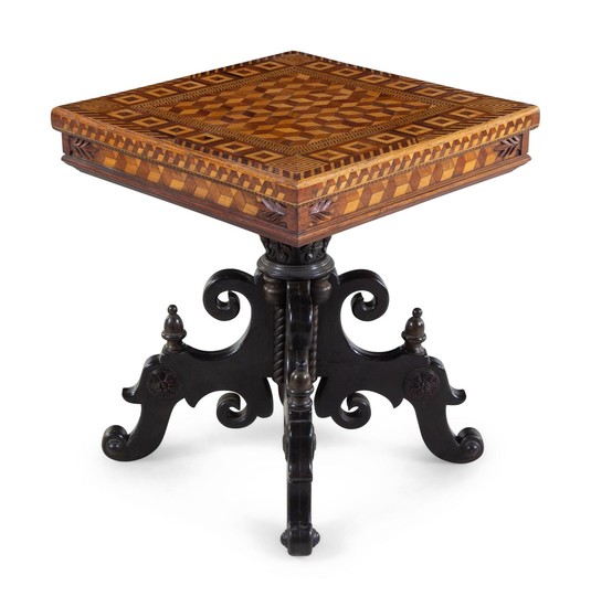A Continental Parquetry Occasional Table