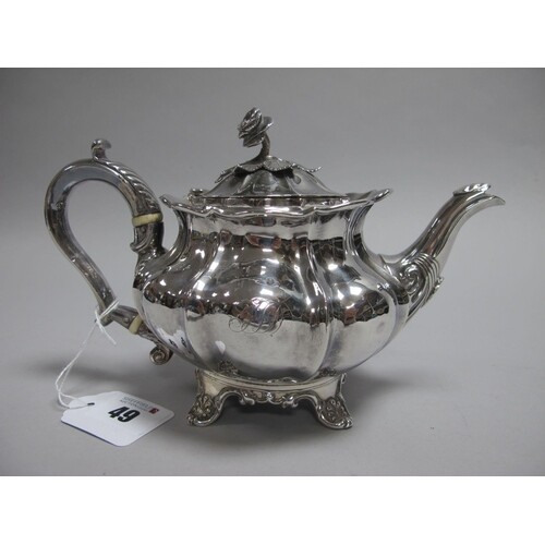A Decorative Hallmarked Silver Bachelor's Tea Pot, Messrs Ba...