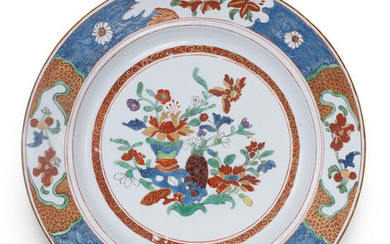A Doccia plate, circa 1765-70