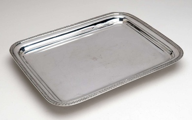 A Dutch silver footed tray