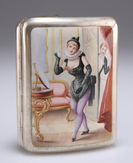 AN EARLY 20TH CENTURY CONTINENTAL SILVER AND ENAMEL