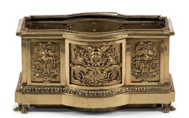 A French Gilt Bronze Jardiniere in the Louis XIV Style