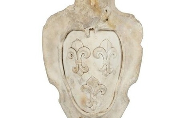 A French Renaissance marble Royal coat-of-arms