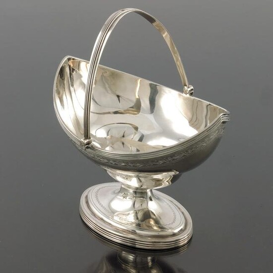 A George III silver sugar basket, Peter