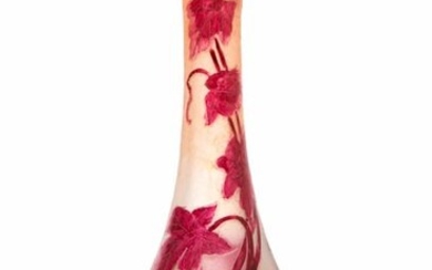 A Legras art nouveau glass vase