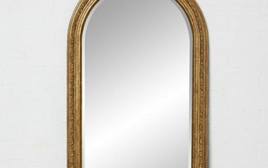 A Neoclassical style giltwood mirror