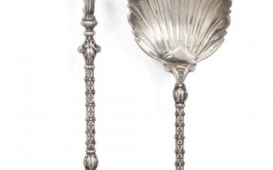 A Pair of Victorian Silver Serving-Spoons, by John Aldwinckle and...