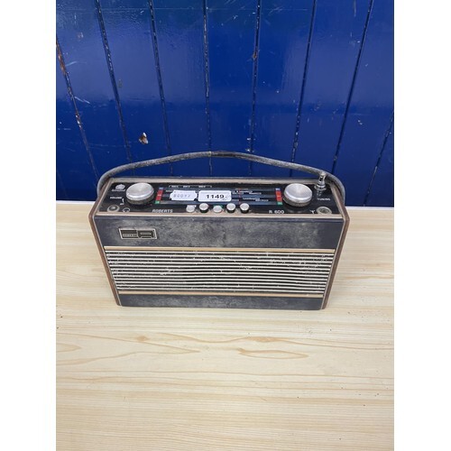 A Roberts R600 portable radio, and various other audio equip...
