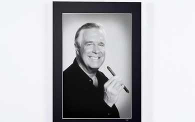 A TEAM TV SERIES - George Peppard - Fine Art Photography - Luxury Wooden Framed 70X50 cm - Limited Edition Nr 03 of 30 - Serial ID 16832 - Original Certificate (COA), Hologram Logo Editor and QR Code