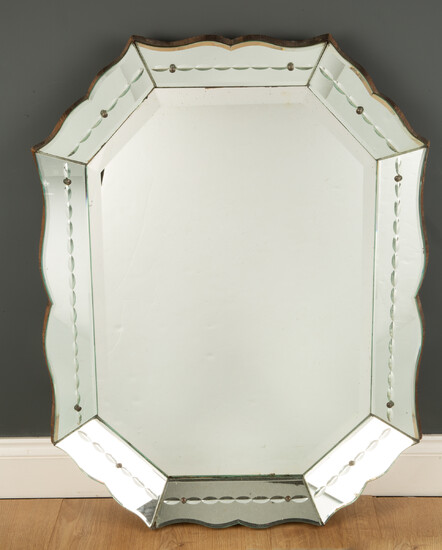 A Venetian style wall mirror
