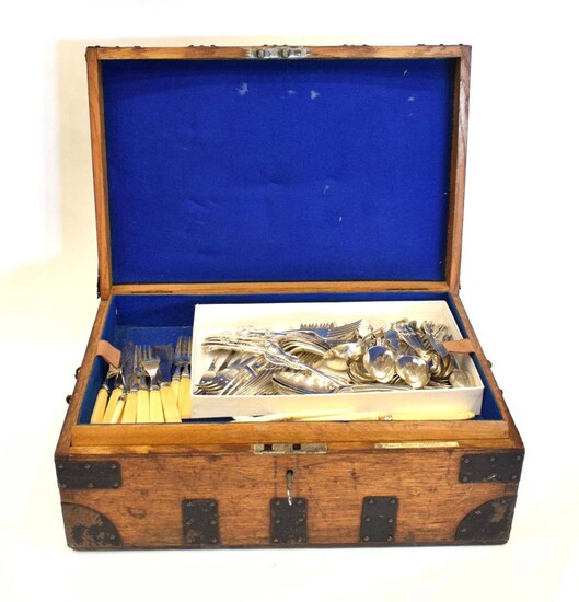 A Victorian Silver Part Table-Service, by John James Whiting, London, 1843, 1844, 1854 and...