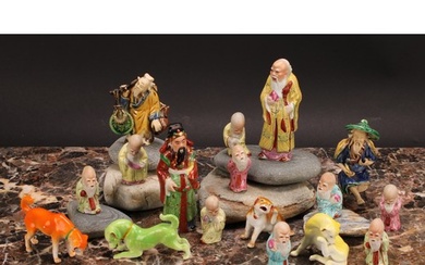 A collection of Chinese Republican porcelain miniature figur...