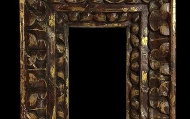 A frame made in the style of the Spanish baroque - Gilt, Wood - 19th century